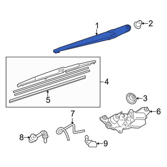 Toyota OE - Rear Wiper Arm
