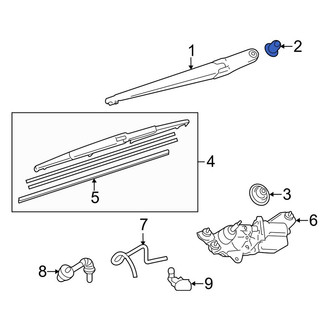 Toyota OE - Wiper Arm Nut