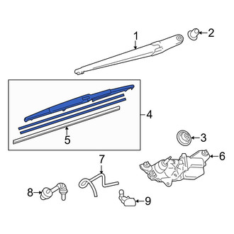 Toyota OE - Rear Wiper Blade
