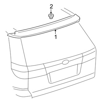 Toyota OE - Lift Gate - Spoiler