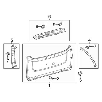 Toyota OE - Lift Gate - Interior Trim
