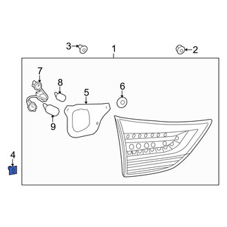 Toyota OE - Back Up Light Grommet