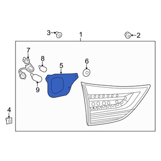 Toyota OE - Back Up Light Assembly Gasket