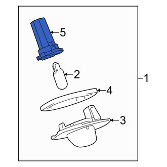 Toyota OE - Rear License Plate Light Socket