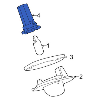 Toyota OE - Rear License Plate Light Socket