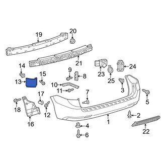 Toyota OE - Rear Right Bumper Cover Spacer Panel