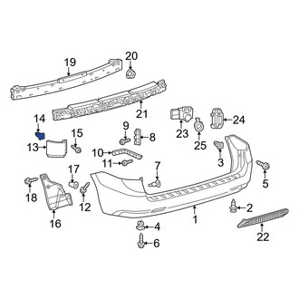 Toyota OE - Bumper Cover Spacer Panel Grommet