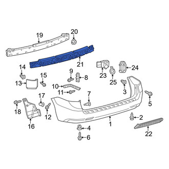 Toyota OE - Rear Bumper Impact Absorber
