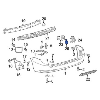 Toyota OE - Rear Outer Parking Aid Sensor Housing