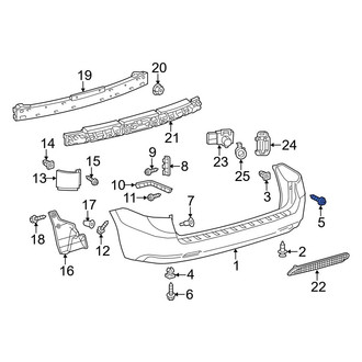 Toyota OE - Upper Bumper Cover Screw