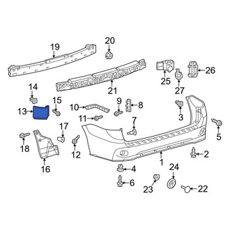 Toyota OE - Rear Left Bumper Cover Spacer Panel