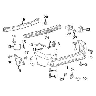 Toyota OE - Rear Bumper - Bumper & Components (SE)