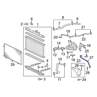 Toyota OE - Engine Coolant Reservoir Hose