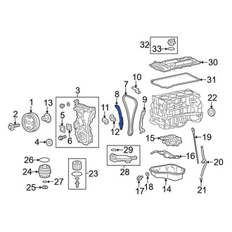 Toyota OE - Lower Engine Timing Chain Guide