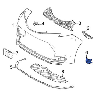Toyota OE - Front Right Fog Light Cover