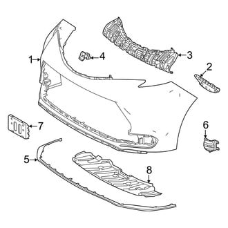 Toyota OE - Front Bumper & Grille - Bumper & Components (Bumper Cover & Trim)