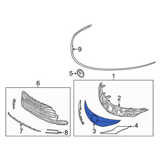 Toyota OE - Front Left Grille Molding