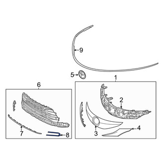 Toyota OE - Front Center Grille Molding