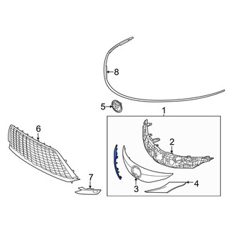 Toyota OE - Front Upper Grille