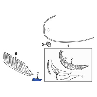 Toyota OE - Front Right Grille Molding