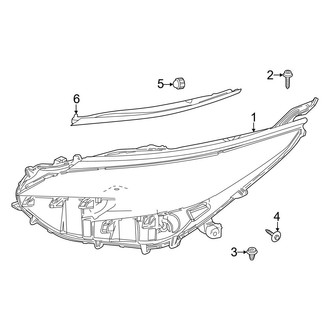Toyota OE - Front Lamps - Headlamp Components (W/O Signature Lighting)