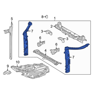 Toyota OE - Front Left Radiator Support Side Panel
