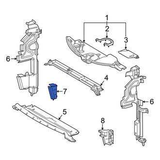 Toyota OE - Front Right Radiator Support Air Deflector Bracket