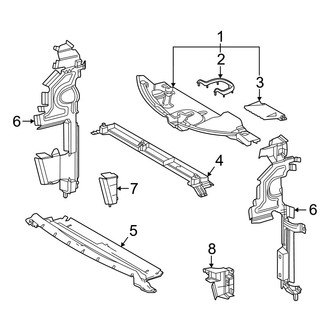 Toyota OE - Radiator Support - Splash Shields (W/O Shutter)