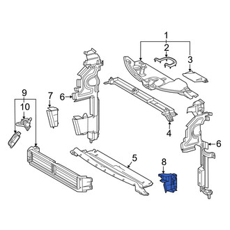 Toyota OE - Front Left Radiator Support Air Deflector Bracket
