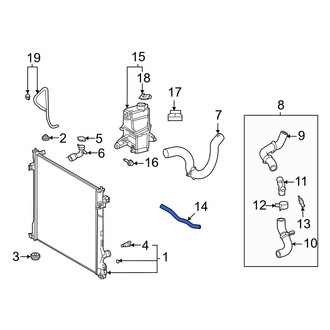 Toyota OE - Engine Coolant Pipe