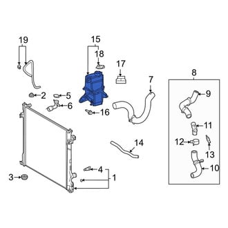 Toyota OE - Engine Coolant Reservoir
