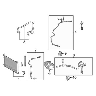 Toyota OE - Air Conditioner & Heater - Condenser, Compressor & Lines
