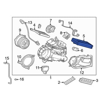 Toyota OE - Rear A/C Evaporator Core