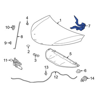 Toyota OE - Front Left Hood Hinge