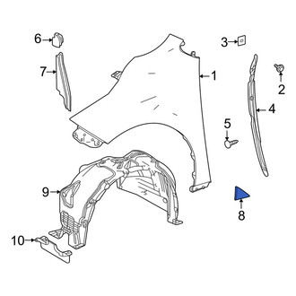 Toyota OE - Front Left Lower Fender Protection Film