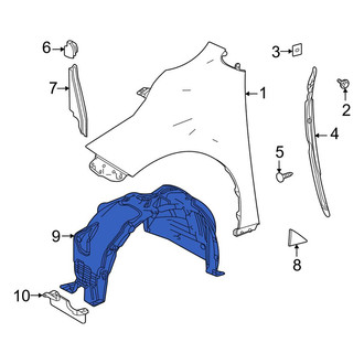 Toyota OE - Front Right Fender Splash Shield