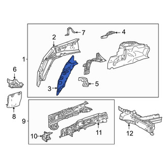 Toyota OE - Front Left Upper Fender Rail Reinforcement