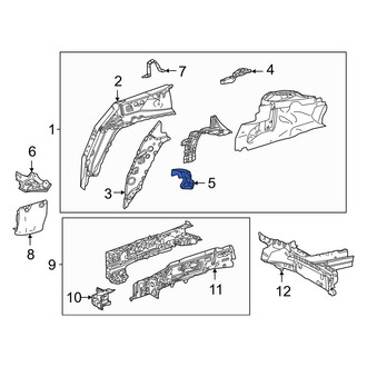 Toyota OE - Front Right Fender Gusset