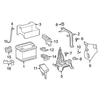 Toyota OE - Electrical - Battery (Conventional)