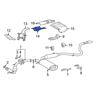 Toyota OE - Center Floor Pan Heat Shield