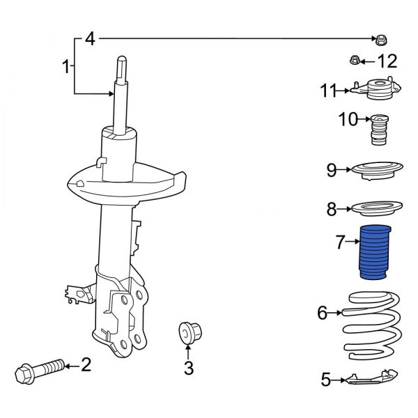 Suspension Strut Bellows