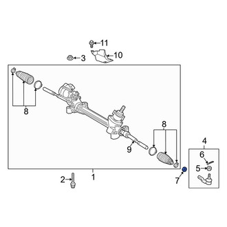 Toyota OE - Steering Tie Rod Nut
