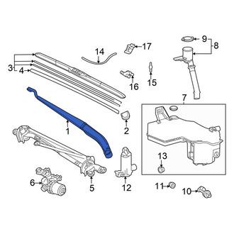 Toyota OE - Front Left Wiper Arm