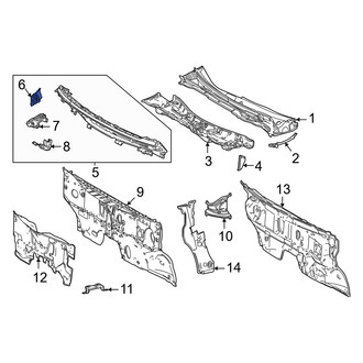 Toyota OE - Front Left Upper Cowl Side Panel