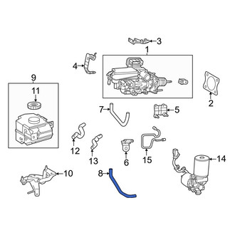 Toyota OE - Front Left Brake Hydraulic Hose