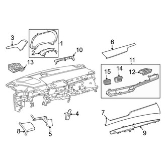 Toyota OE - Instrument Panel Components (Upper Components), (Limited)