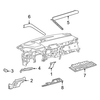 Toyota OE - Instrument Panel Components (Lower Components)