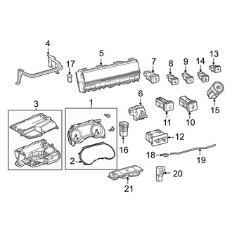 Toyota OE - Instrument Panel - Cluster & Switches