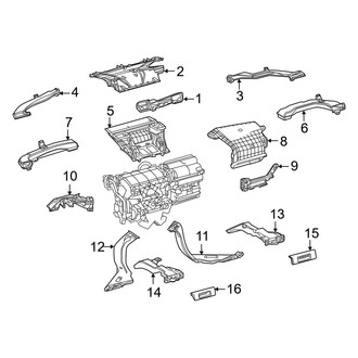 Toyota OE - Instrument Panel - Ducts (Front)