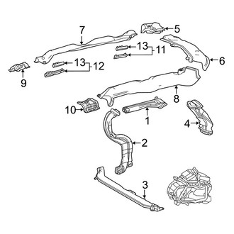 Toyota OE - Instrument Panel - Ducts (Rear)